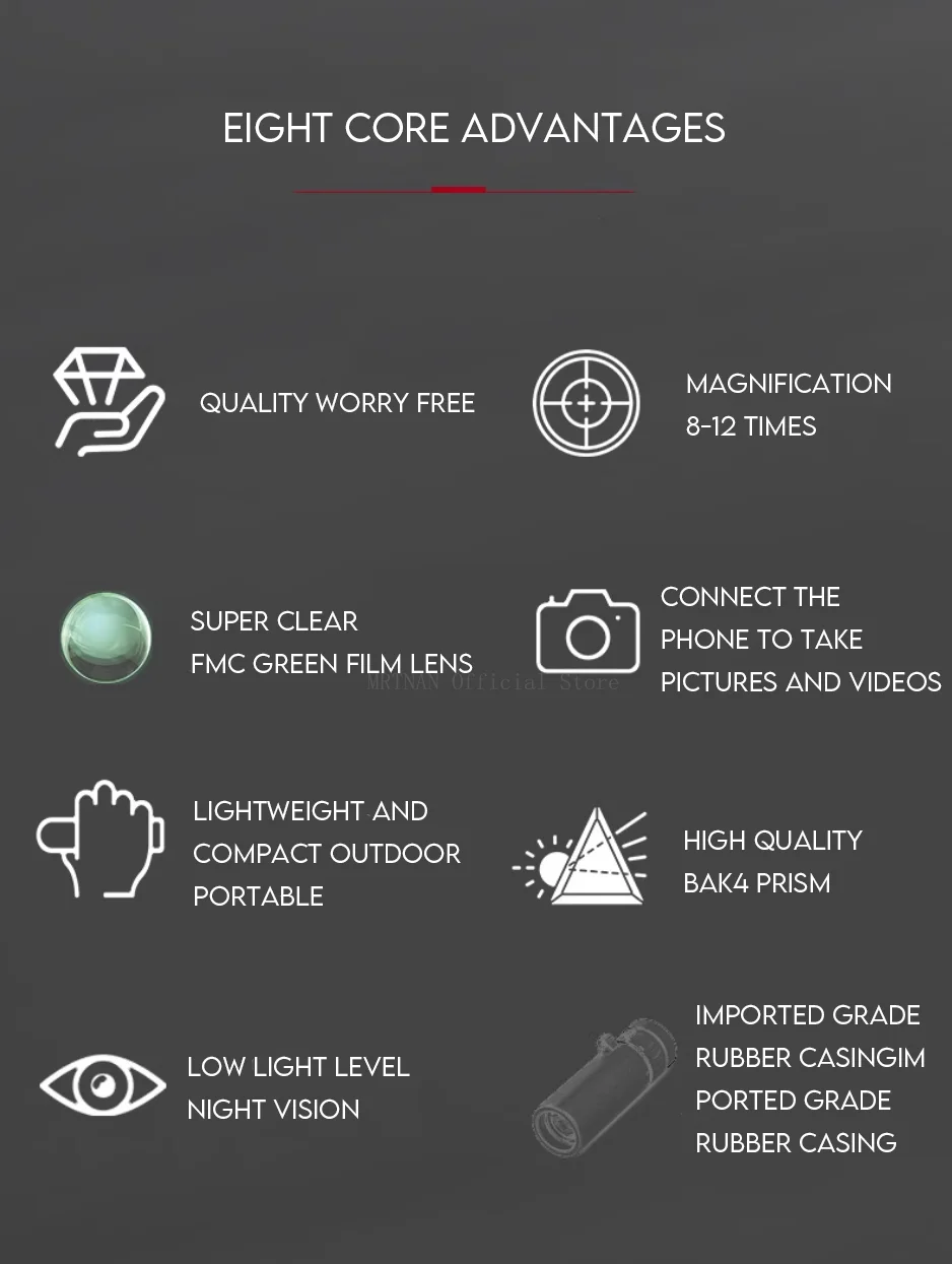S45d14af2bd68493db3aa26f57007637en 2000x25 monokularowy dalekosiężny zasięg nocny 12X powiększenie HD monokularowy kemping akcesoria myśliwskie potężny teleskop Mini telefon