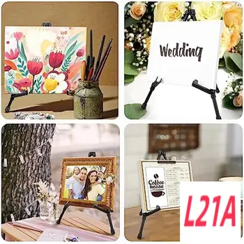 Ol-6 Pcs Easel Tabletop Instant Easel Portable & Adjustable Collapsible Table Tripod Easels Stand, For Canvas Paintings 1
