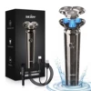 SEJOY Anti-Pinch Electric Shaver Beard Trimmer 3D Rotary Razor Electric Razor for Men Waterproof 1