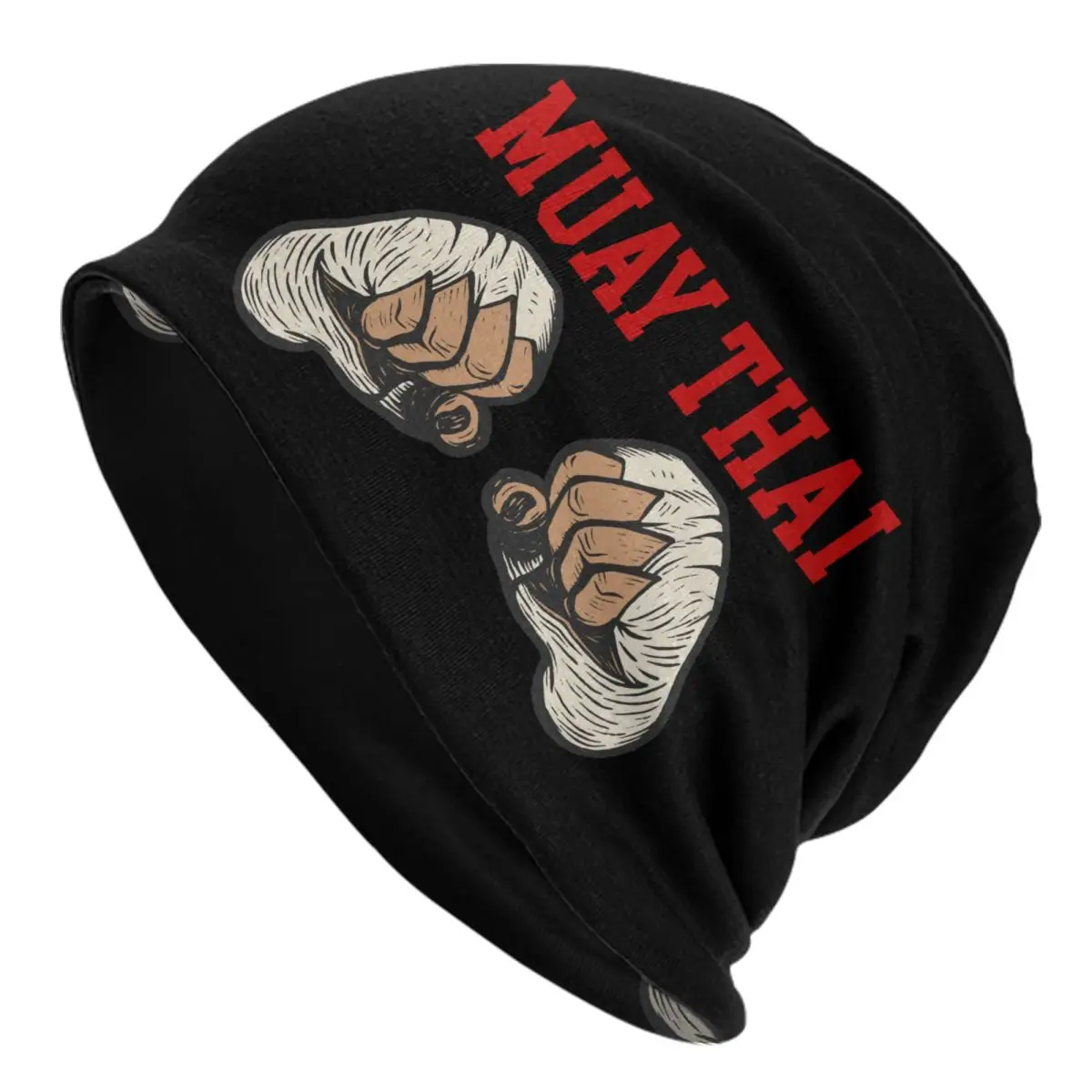 

Muay Thai Combat Workout Bonnet Hat Knitted Hat Fashion Adult Thailand Kickboxing Boxing Winter Warm Skullies Beanies Caps