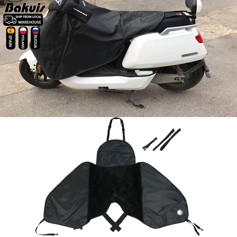 Cubierta De Parabrisas Para Motocicleta - Impermeable, Con Protección Para Piernas Y Pecho, Tamaño 90x70+28 Cm