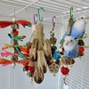 Large Parrot Toy Tearing Natural Wooden Blocks Bird Chewing Toy Parrot Cage Bite Toy Environmental Protection Bird Parrot Toy 2