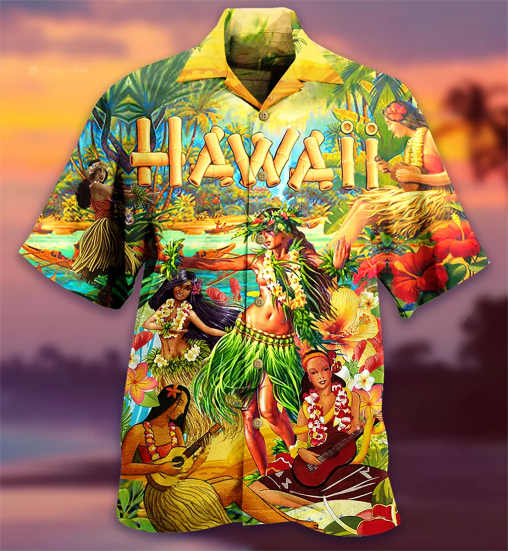 Hawaiian Shirts 3D Printed Beach Prom 