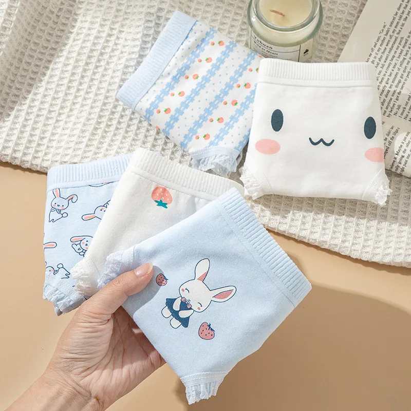 Cotton Strawberry Cute Rabbit Women's Panties Image 4