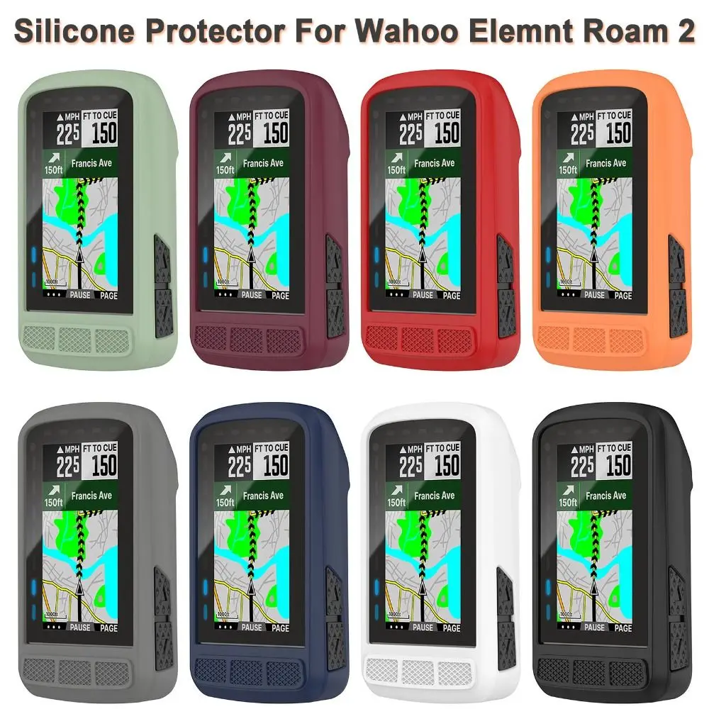 Wahoo Element Roam 2 용 실리콘 보호대 케이스, 자전거 컴퓨터 사이클링 보호 커버, 범퍼 충돌 방지 쉘