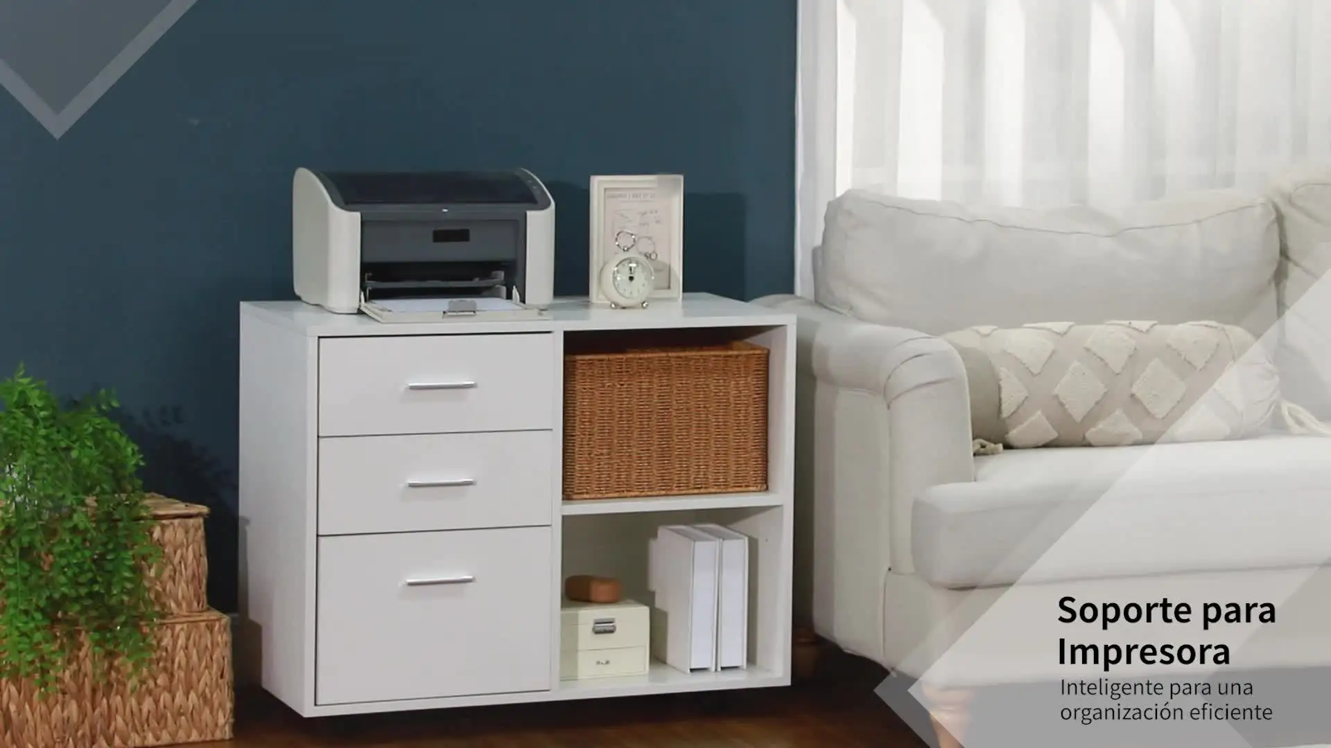 Natwind Soporte De Impresora 3 Niveles Más Grande De 24 X 20 X 26 Pulgadas,  Mesa De Impresora Con Estante De Almacenamiento, Carrito De Impresora Con  Ruedas, Estantes Multifuncionales Para Oficina, image size:1920x1080