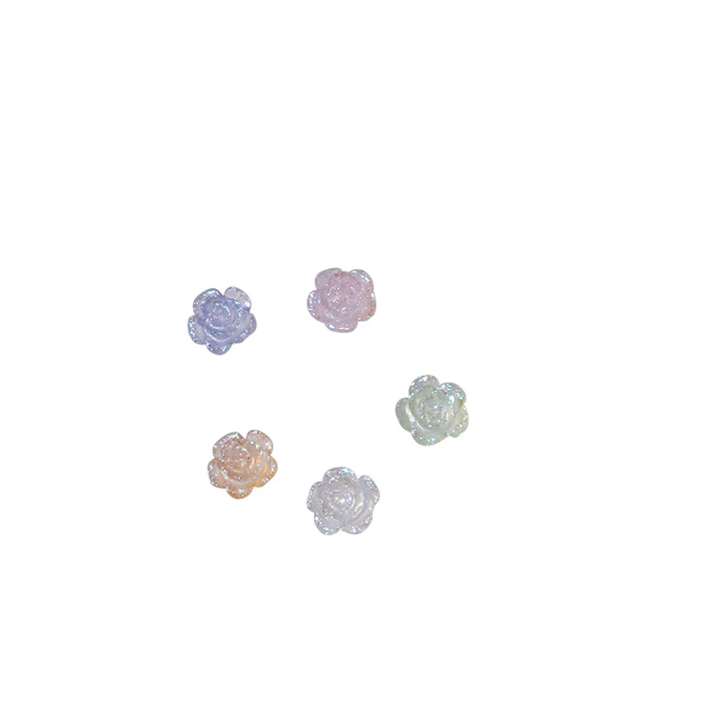 독특한 시크 카멜리아 액세서리, 높은 요구, 혼합 네일 액세서리 장식, 장미 장식, 8mm 필수, 2 세트, 3 세트