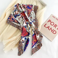 Luxury Love Tree Print Designer 90 Square Scarf Twill Silk Women Head Shawls Wraps Neck Scarves Hijab Bandana Pashmina Handband 4