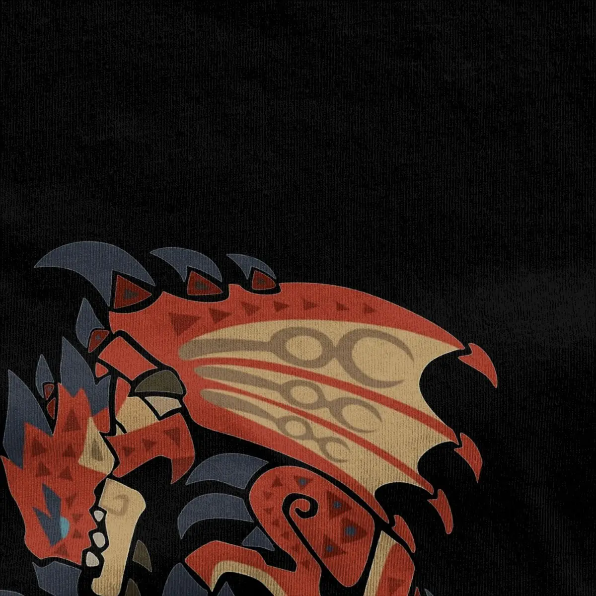 Rathalos Aesthetic Summer Cotton Fashion Tee - Men's Short-Sleeve Custom Design T-Shirt