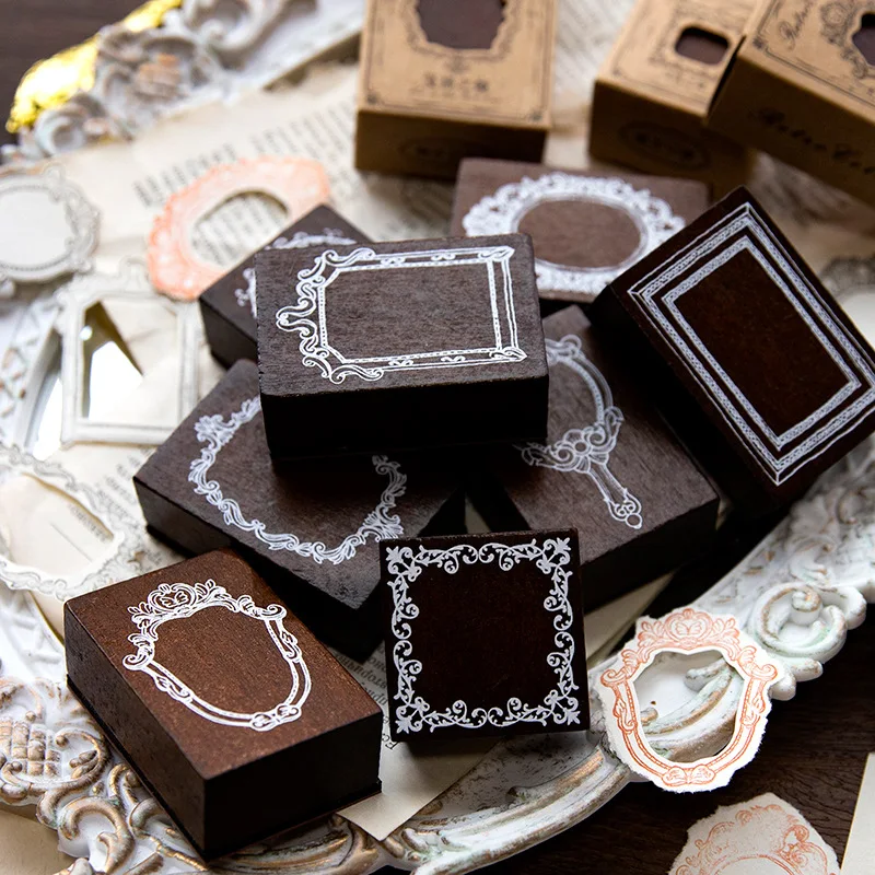 Mirror/Frame Vintage Decorative Stamps Vintage Wooden Beech MM021804