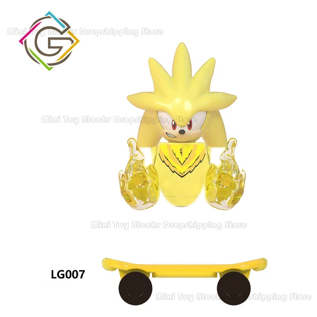 WM6086 WM6087 WM6088 LG1001 Sonics Anime Building blocks Amy Rose Ray Storm Shadow Bricks mini action toy figure Children gifts LG007