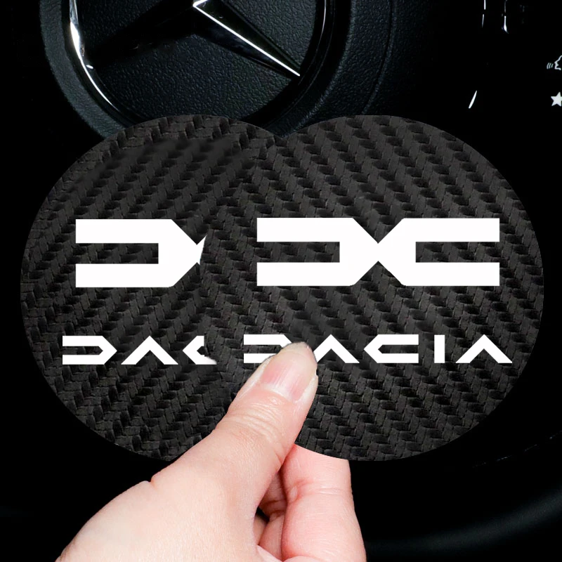 2PCS Car Cup Holder Coasters Accessories For Dacia Duster Logan Spring Sandero Stepway Dokker Lodgy Jogger MCV car cup holder coasters