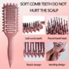 Curly Hair Brush Hollow out Curl Define Styling Brush Beard Comb Styling Detangling Brush Multi-purpose Home Styling Tools 2