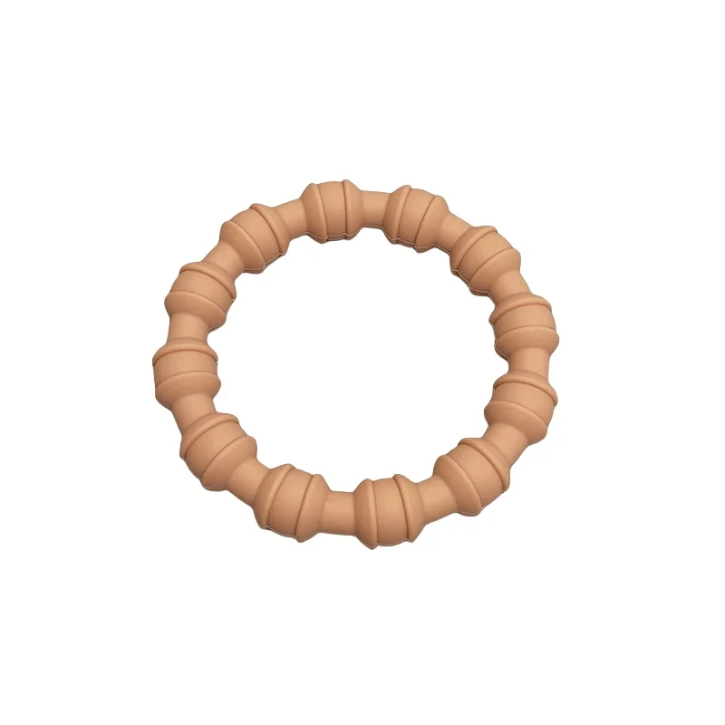 Baby food grade silicone teethers children's bracelet baby teething stick children mouth muscle trainer 4