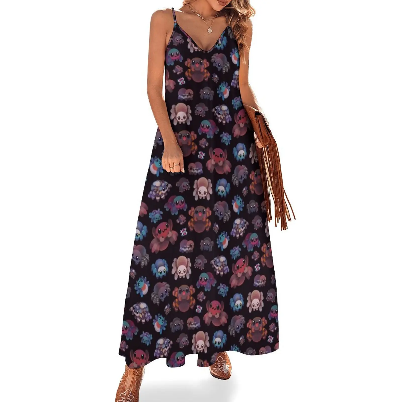 

New Tarantulas - dark Sleeveless Dress clothes dresses for prom