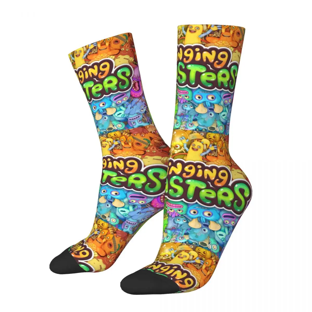 

Men Women My Singing Monsters Socks Comfortable Funny Happy Socks Novelty Merch Middle TubeSocks Suprise Gift Idea