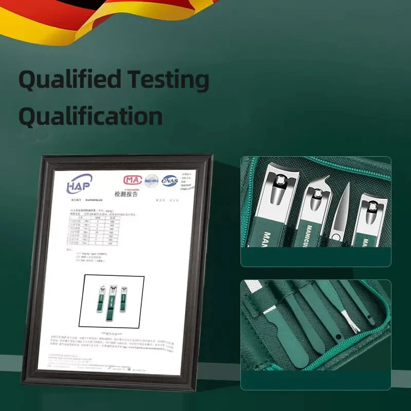 Stainless Steel Nail Care Kit Manicure Pedicure Set with Travel Case