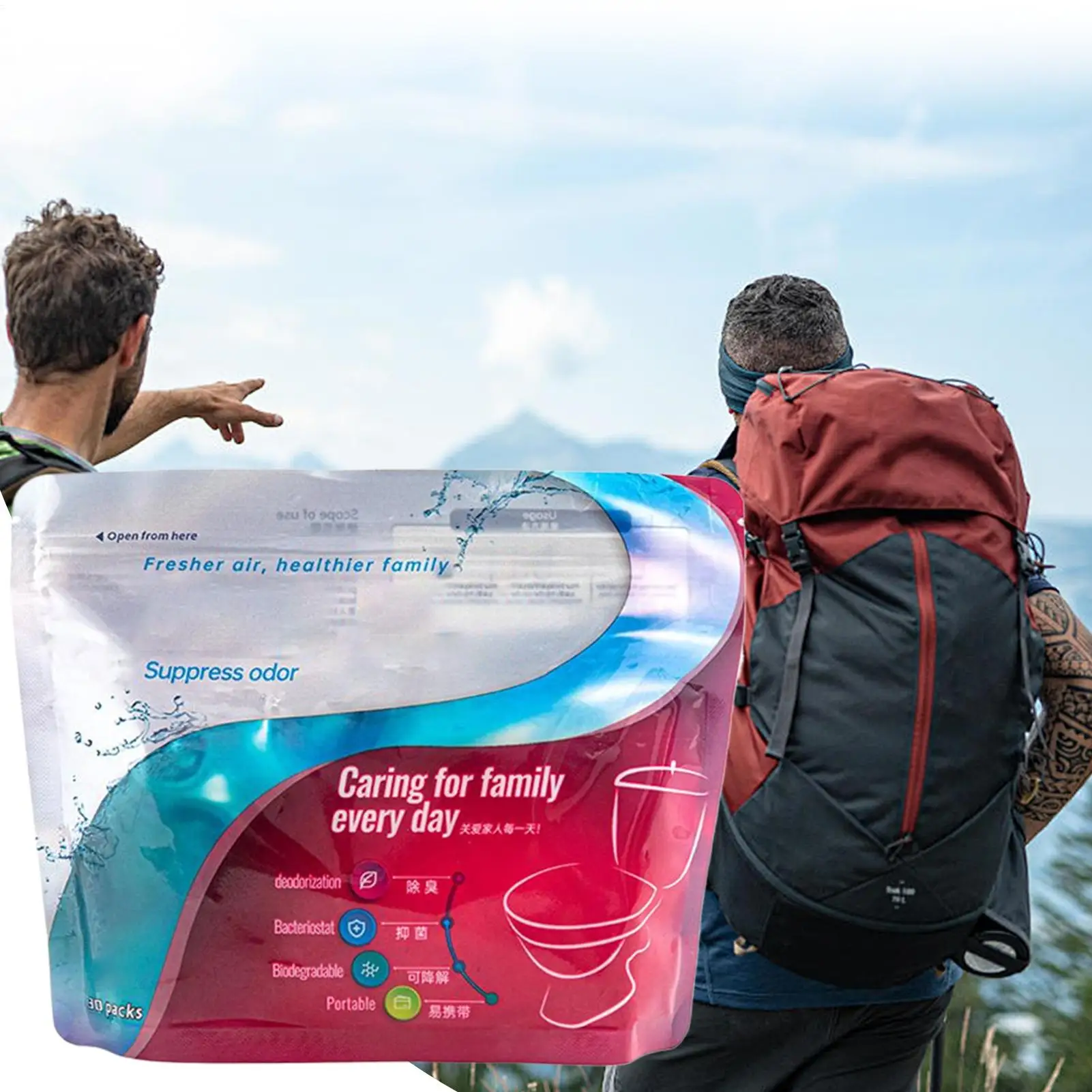 50 Sacchetti Per WC Portatili: Polvere Coagulante Per Urina E Feci, Perfetta Per Campeggio, Viaggi E Pesca. Addio Odori! - 5