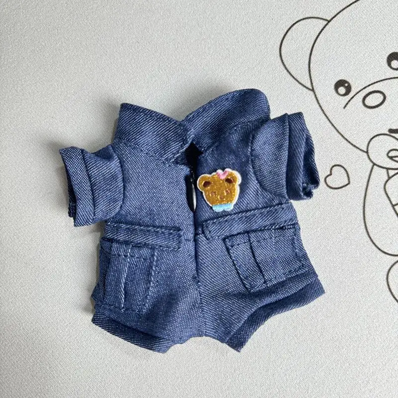 thumbnail image 1 of Mini ropa de peluche para muñecas, traje de tela vaquera, traje, accesorios, Kpop, Exo, Labubu, Idol, 17cm, 1 of 5