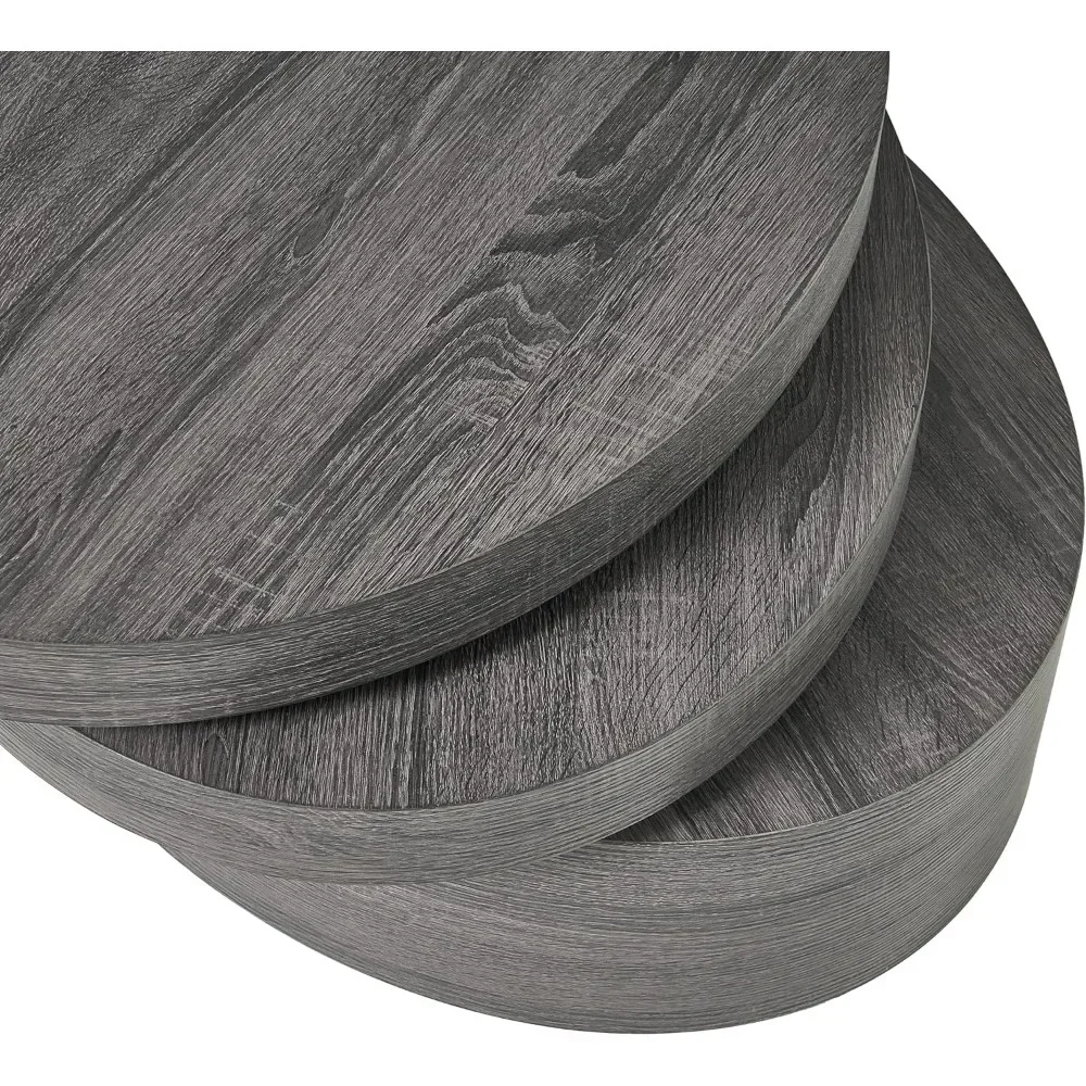 Rotatable Tea and Coffee Tables for Living Room, Small Oval Mod, Center Table, Salon End of Tables, Dining Room Chairs, Black