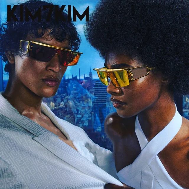 Steampunk lunettes de soleil rectangulaires femmes 2025 marque de