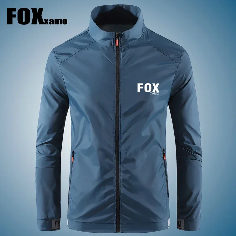 FOX Xamo 남성용 사이클링 방풍 산악 자전거 재킷, 긴팔 방수 의류, 사이클링 윈드 코트, Mtb 엔듀로