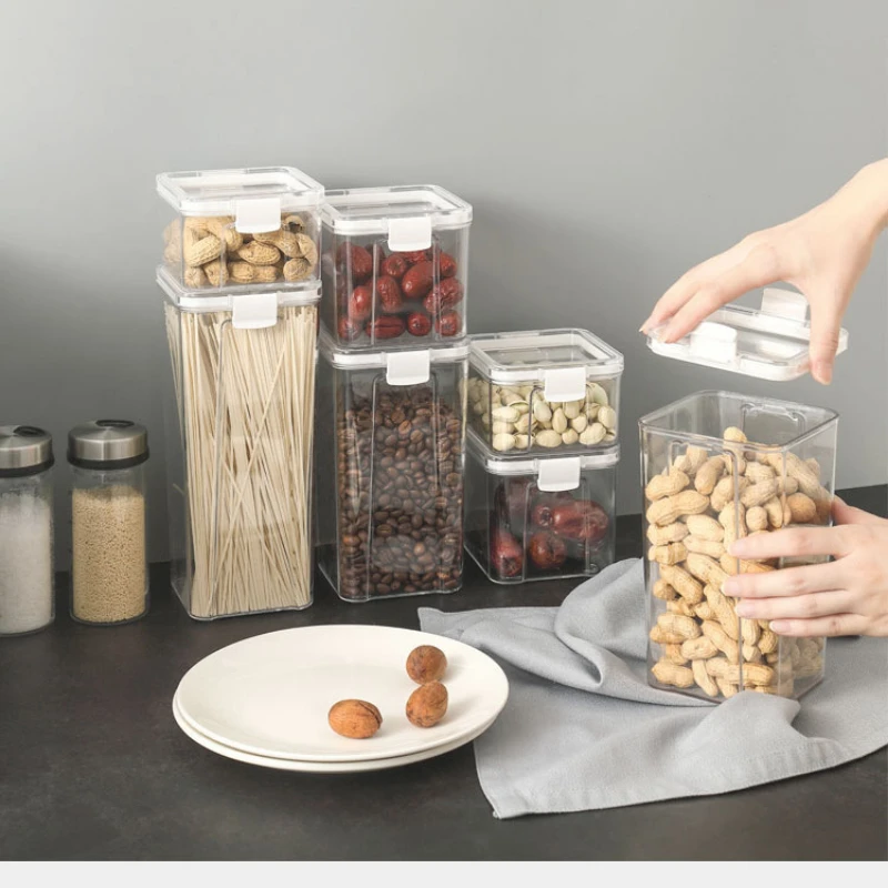 Plastic-Food-Storage-Container-for-Kitchen-Storage-Jars-for-Bulk ...