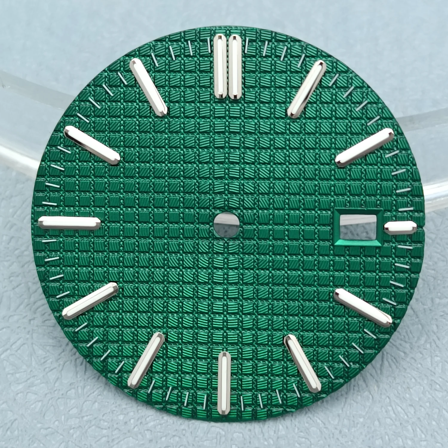 31.8mm Watch Dial Green Luminous Watch Faces Replacement Accessories for NH Movement