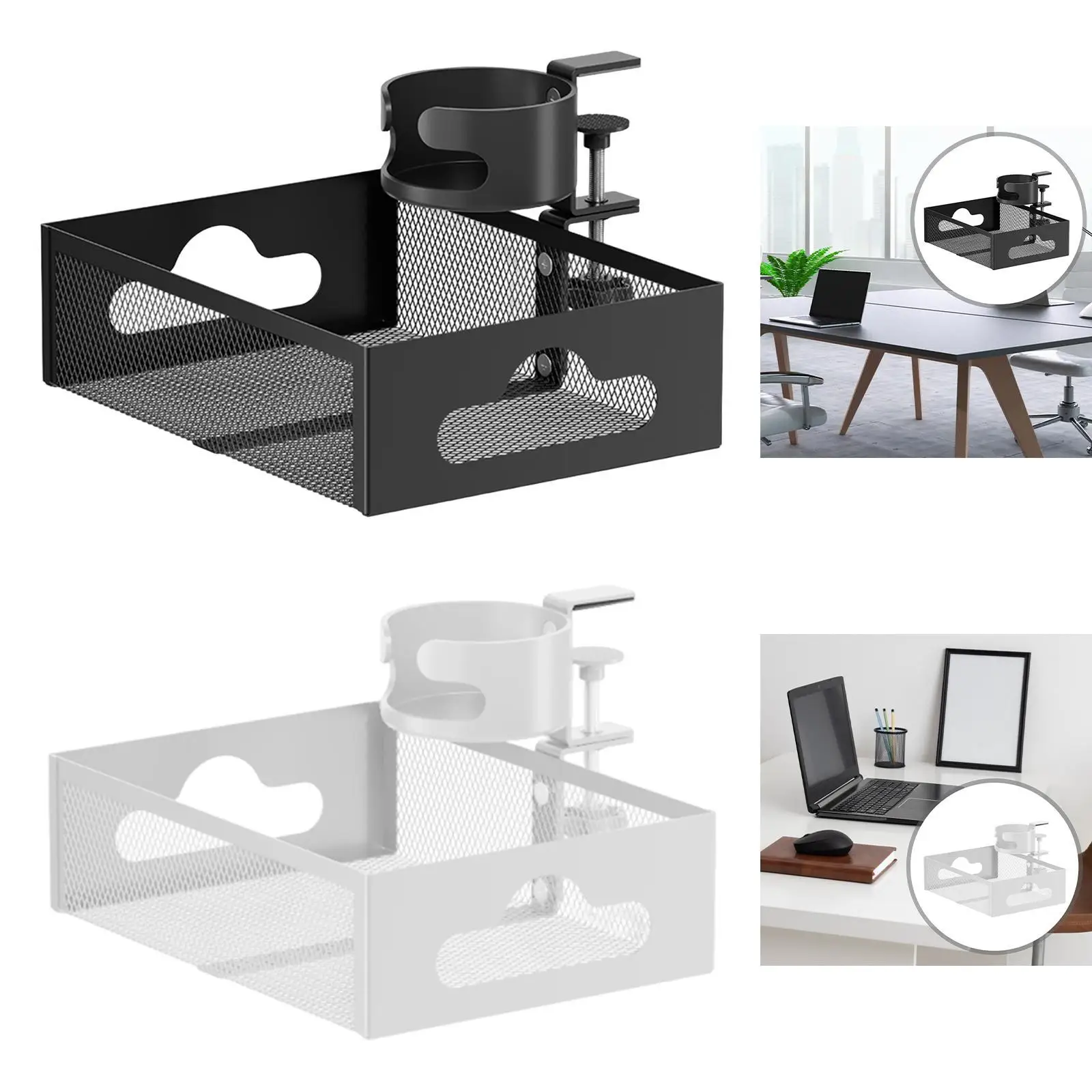 Under Desk Organizer Under Desk Drawer Multi-Purpose No Drilling Space Saving