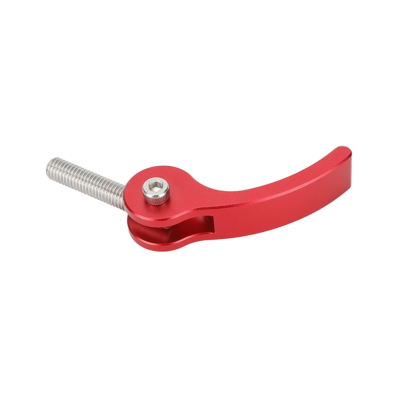 M5 Thread Screw Quick Release Locking Lever Black/Silver/Red fr QR Rlate Rod Cla