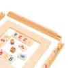 Wooden Fast Moving Tile Family Party Game, Party Game,2-4 People Mahjong Digital Game 5