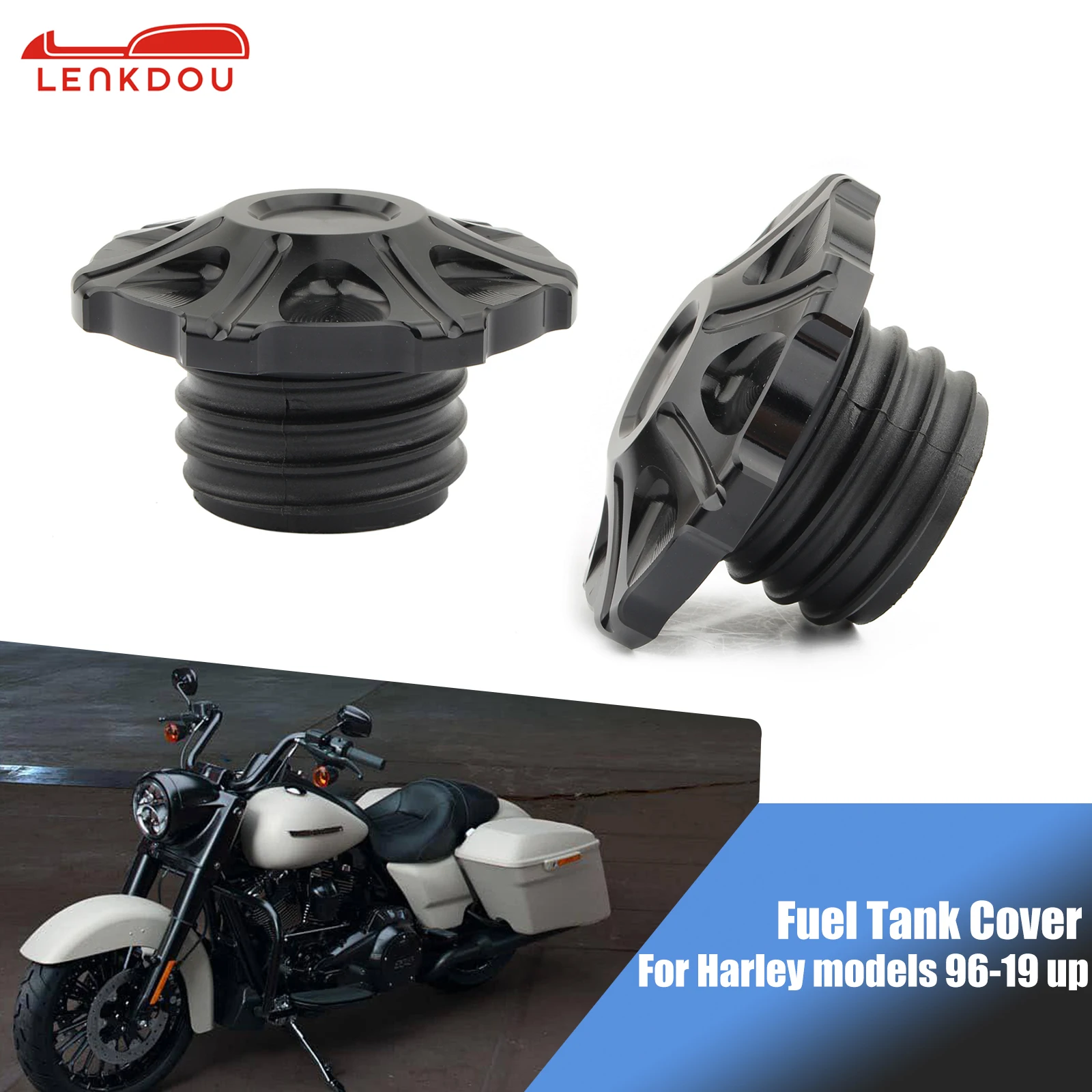 

Черная вентилируемая крышка топливного бака Softail Dyna 96-22 для Harley Sportster XL 883 1200 Touring Road King, аксессуары для мотоциклов