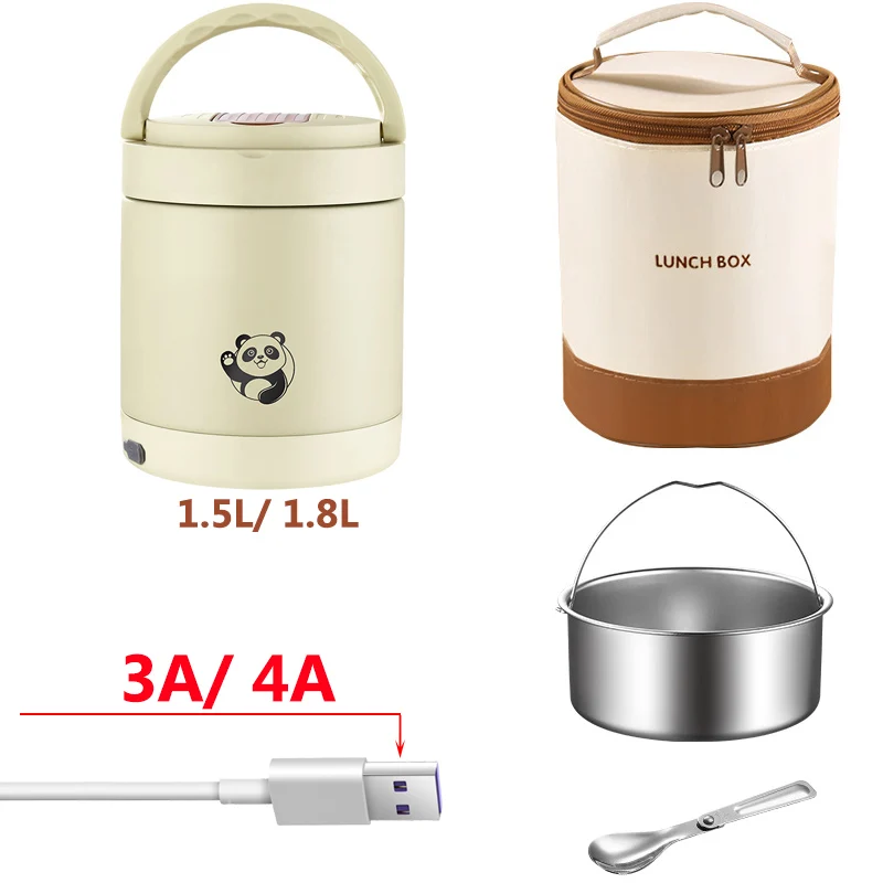 Portable Electric Lunch Box Food  Electric Heating Lunch Box Food - 1.8l  Electric - Aliexpress