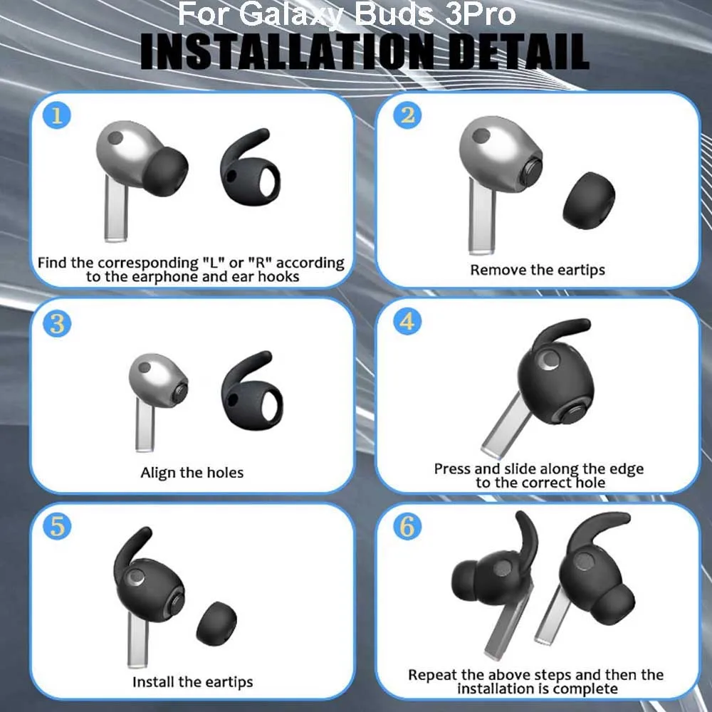 Ear Tips Galaxy Buds Good For Running 6Pcs Memory Foam Ear Tips