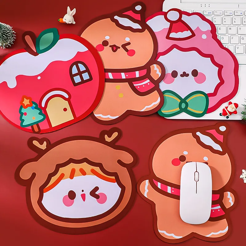 귀여운 곰 마우스 패드, 부드러운 고무 패드, 귀여운 Ins 스타일, 소녀 심장, 학생, 컴퓨터, 노트북 마우스 패드, 미끄럼 방지 데스크탑 키보드 패드