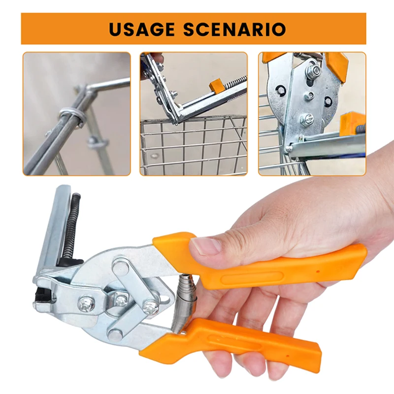 Animal Cage Clamp Cage Fastening Clamp Installation Poultry Cage Plier Nails Chichen Rabbit Fox Bird Dog Clamp Installation Tools