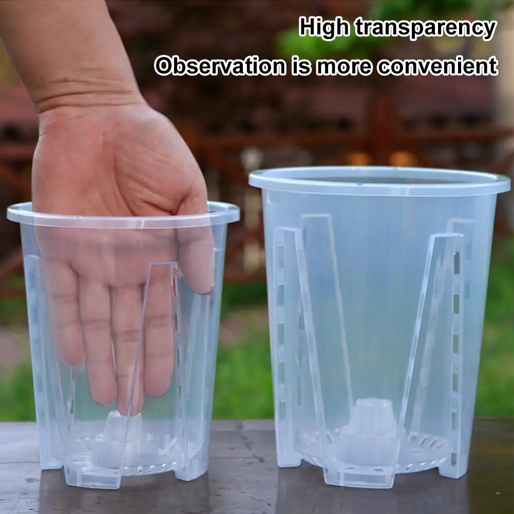 Clear Permeable Plant Pot – Large Capacity and Breathable Design