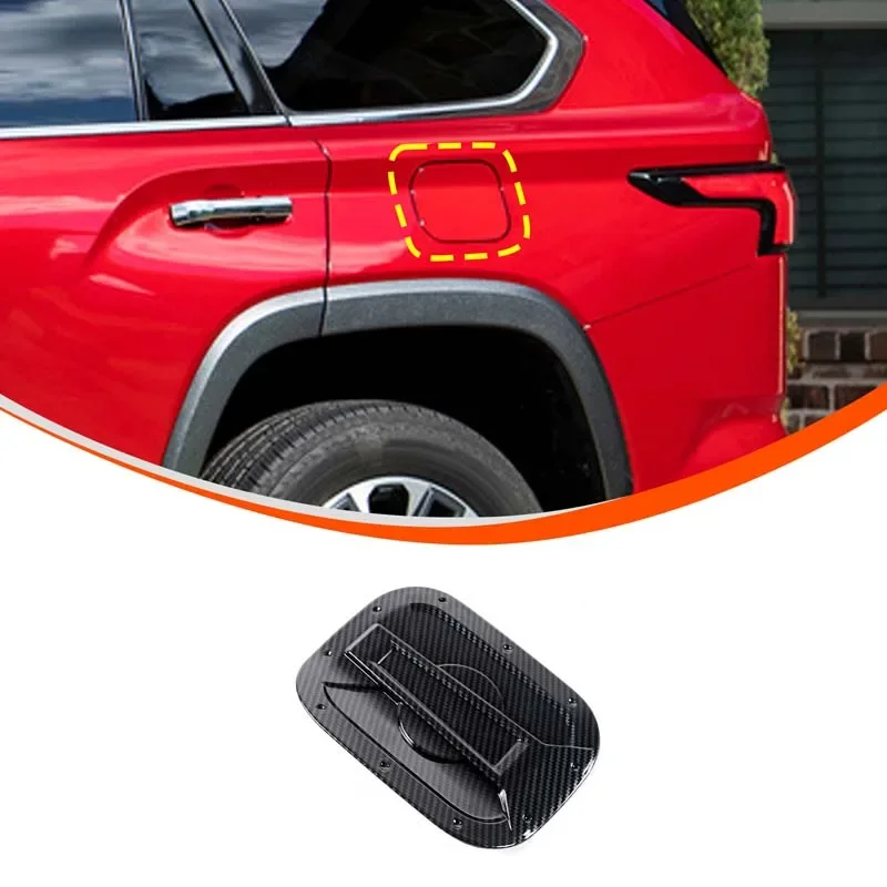 

For Toyota Sequoia 2023+ ABS carbon fiber car fuel tank decorative cover sticker car exterior protection accessories