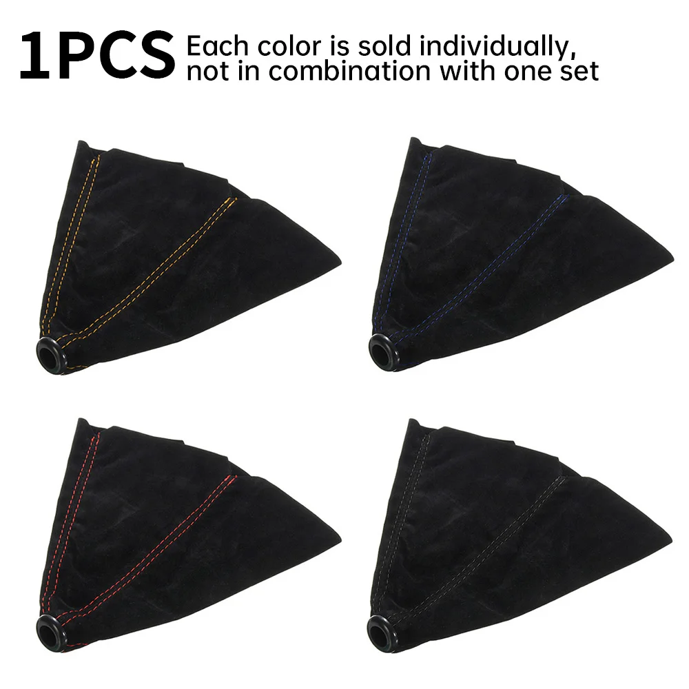 Premium Suede & PU Leather Gear Shift Knob Cover Boot Gaiter - Multiple Color Options
