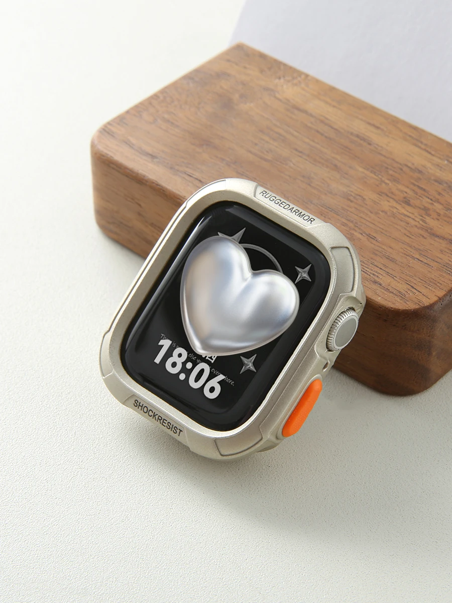 Stylish Letter Armor Shockproof Watch Case - Premium Anti-Fall Protection Cover