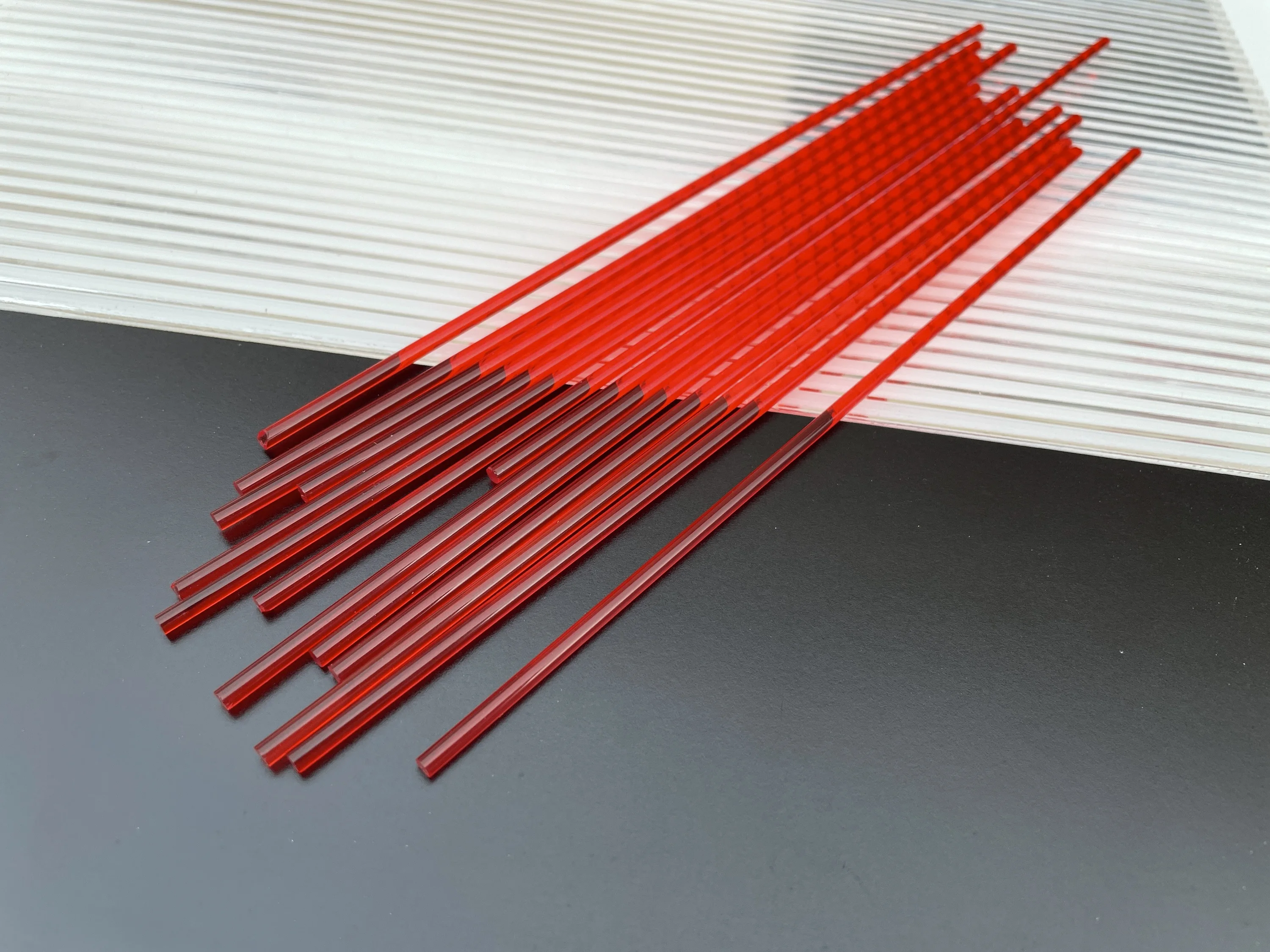 20 Stück Acrylstäbe Farbig - 3x200mm DIY Bastelstäbchen