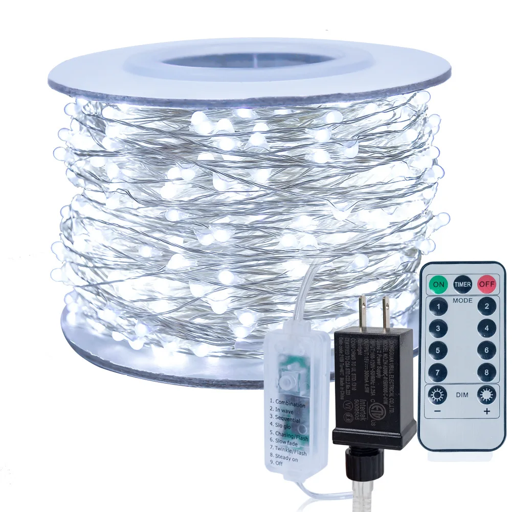 110V String Fairy Light 20 500 1000LED For Xmas Party+Plug+Battery Box Decor lot 