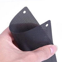 120mm Dust Filter Computer Fan Filter Cooler PVC Black Dustproof Case Cover Computer Mesh 10 Packs with 40 Pieces of Screws - Image 4