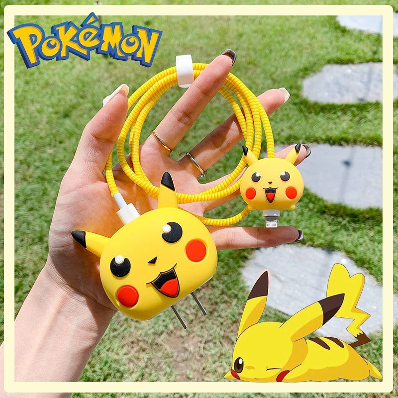 Cable Protection Cover Pokemon | Pikachu Phone Case Accessories - Pokemon  4-piece - Aliexpress