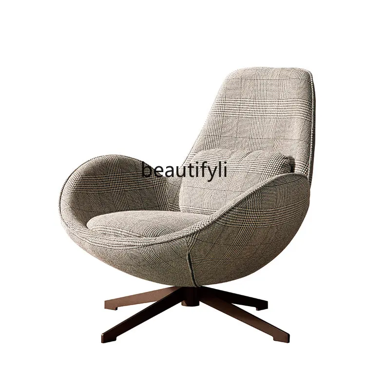 

Italian Minimalist Couch Single Fabric Soft Bag Light Luxury Armchair Nordic Small Apartment Leisure Chair bedroom chair