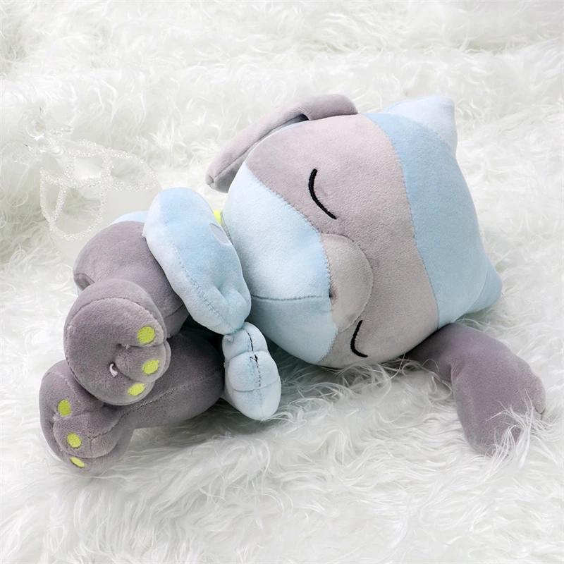카와이  수면 Cubone Slowpoke Chikorita Psyduck Lucario Piplup 플러시 베개 장난감 Lapras Furret Dragonair Mew Peluche Doll
