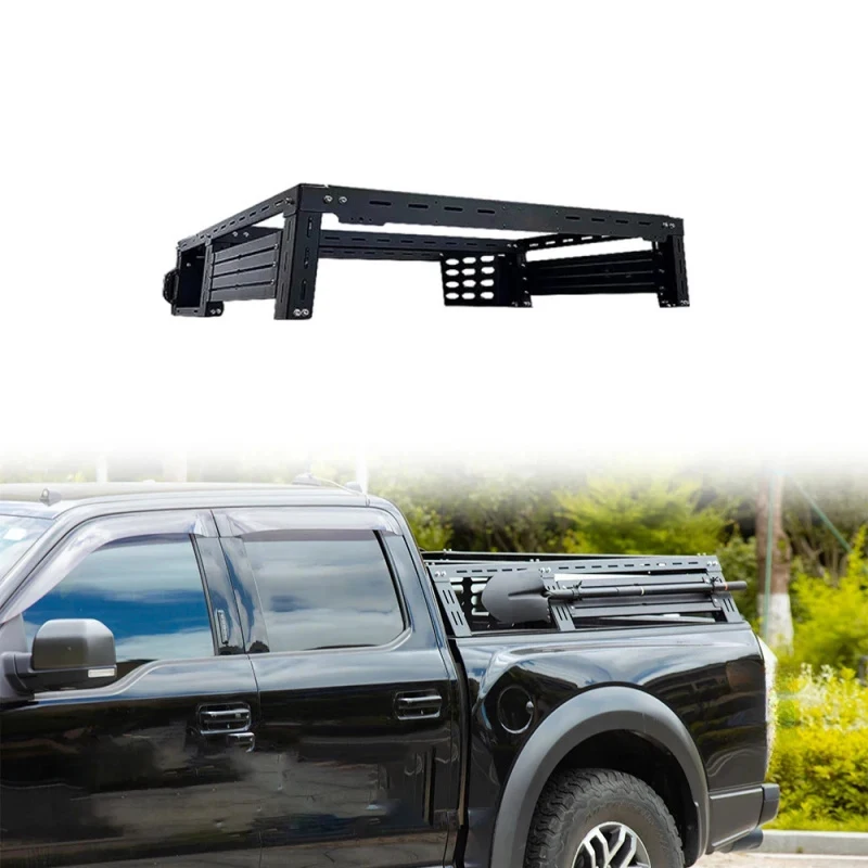 F150/RAM1500용 범용 조절식 롤바 알루미늄 합금 케이지 트럭 베드 랙