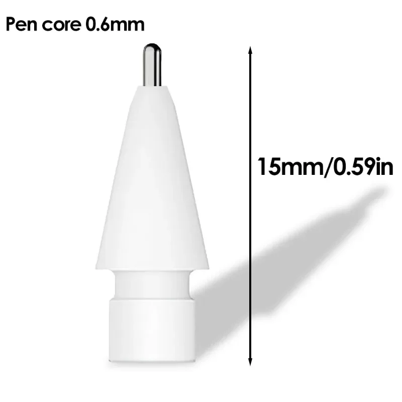 For Apple Pencil Tips Replacement Metal Pencil Nibs Fine Point Precise Control Stylus Pen Tips for Ipencil Ipad Pro