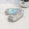 Girls Sandals Summer New Crystal Princess Shoes Anti-slip Breathable Fashion Children Sandals Beach Girls Shoes Cute Jelly Shoes 5
