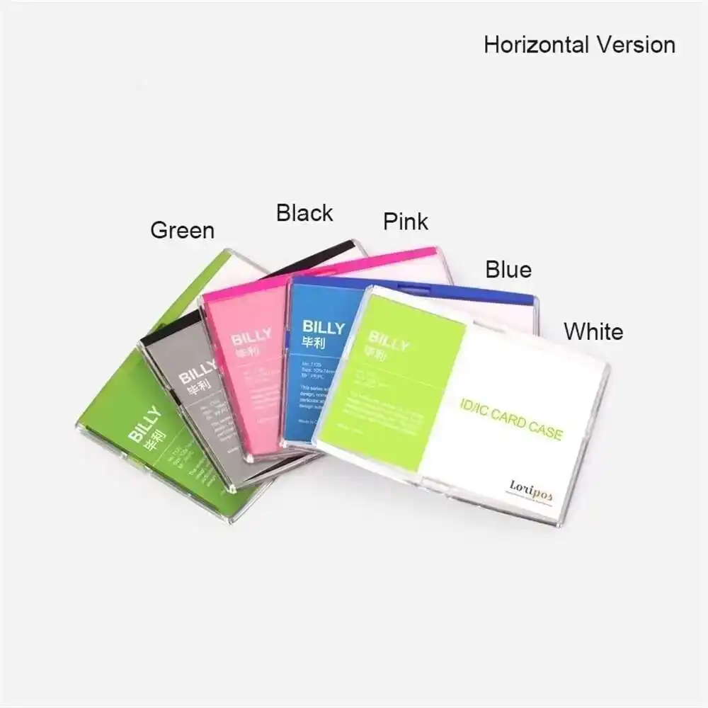 Id Acrylic Case Business Card Holder Employee Badge Company Supplies (large Puls Size 105*74mm)
